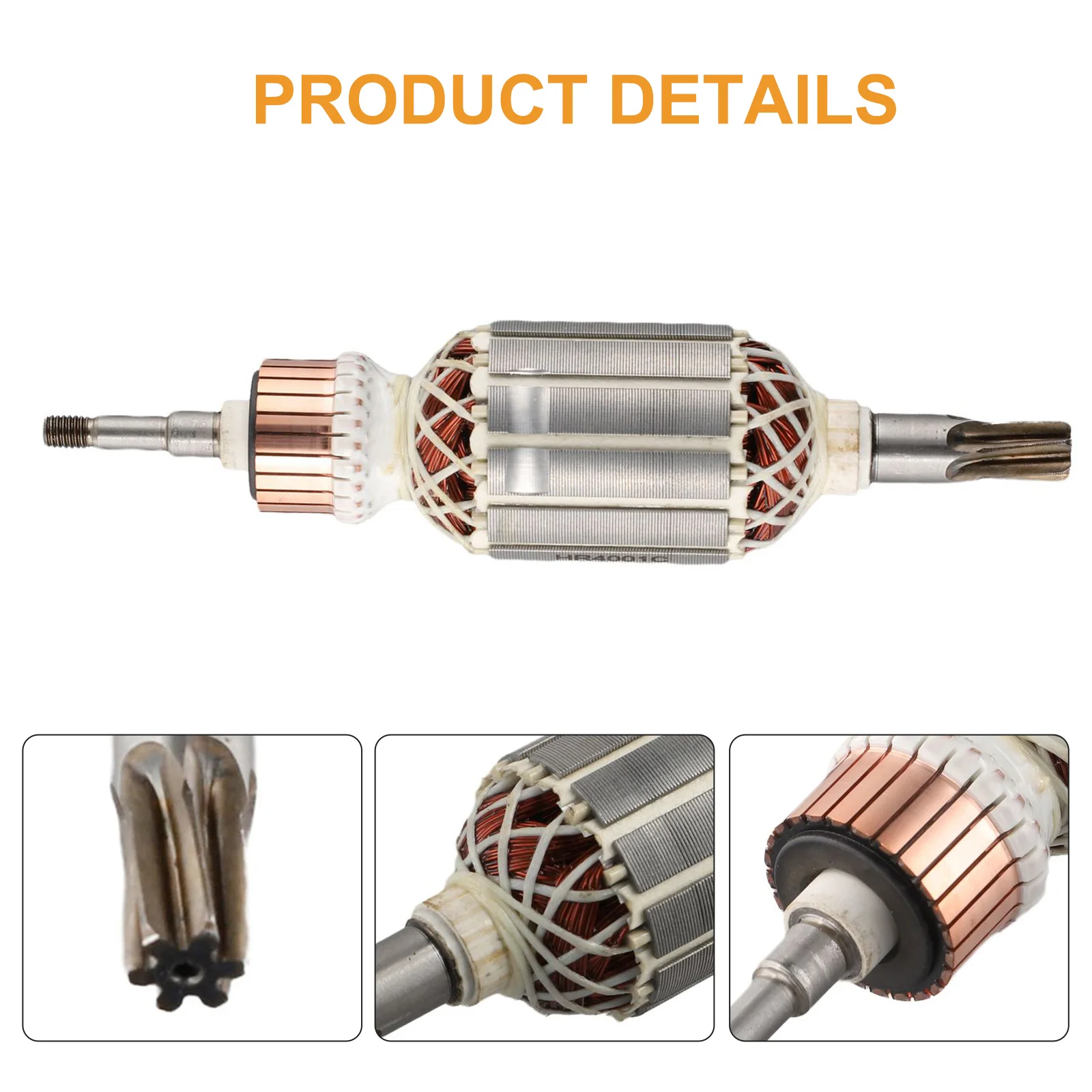 

Долговечный ротор арматуры, совместимый с электрическим молотком HR4001C HR4010C HR4011C, конструкция с вырезом сверху