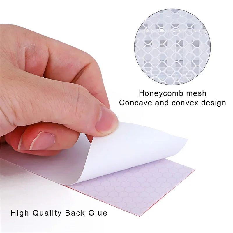 شريط عاكس تحذير سلامة الدراجات ، شريط عاكس أبيض Conspicuity ، ملصقات الدراجة ، عاكسات لاصقة للأشياء ، 10 متر ، 2"