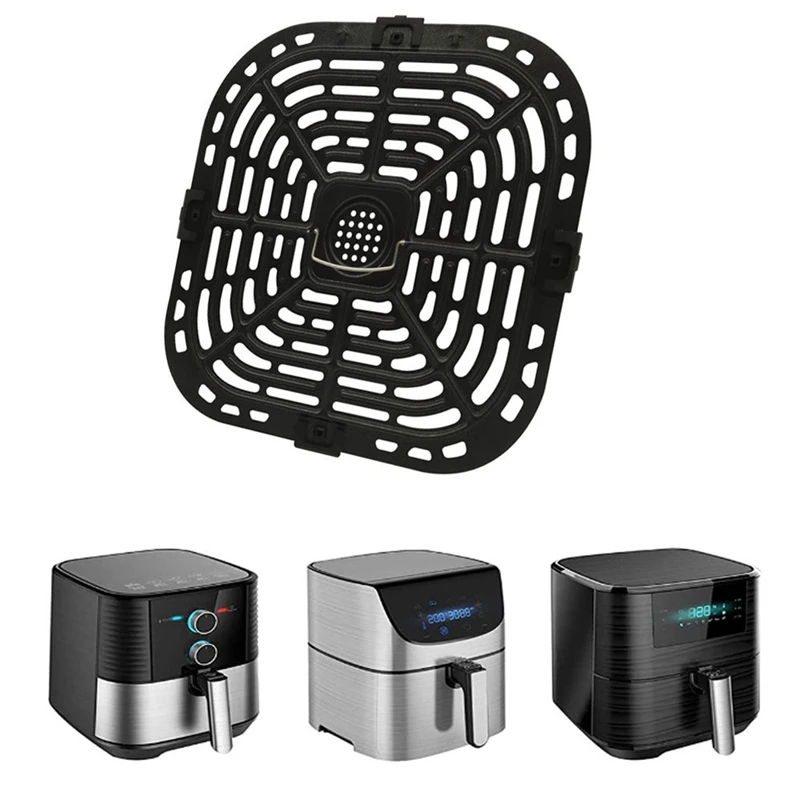 2PCS Air Fryer Grill Pans Replacement Parts For Instants Vortex Plus 6QT Air Fryers With Silicon Warfare