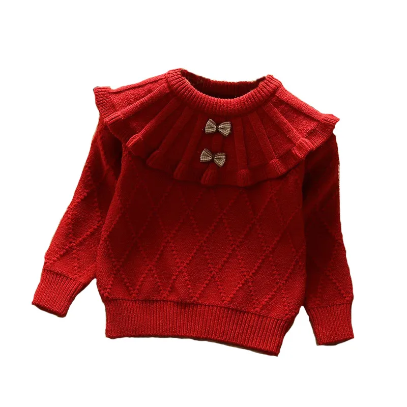 

Children's sweaters turtleneck sweater of new fund of 2023 autumn winters is 1 to 6 years old baby girls long-sleeved shirt