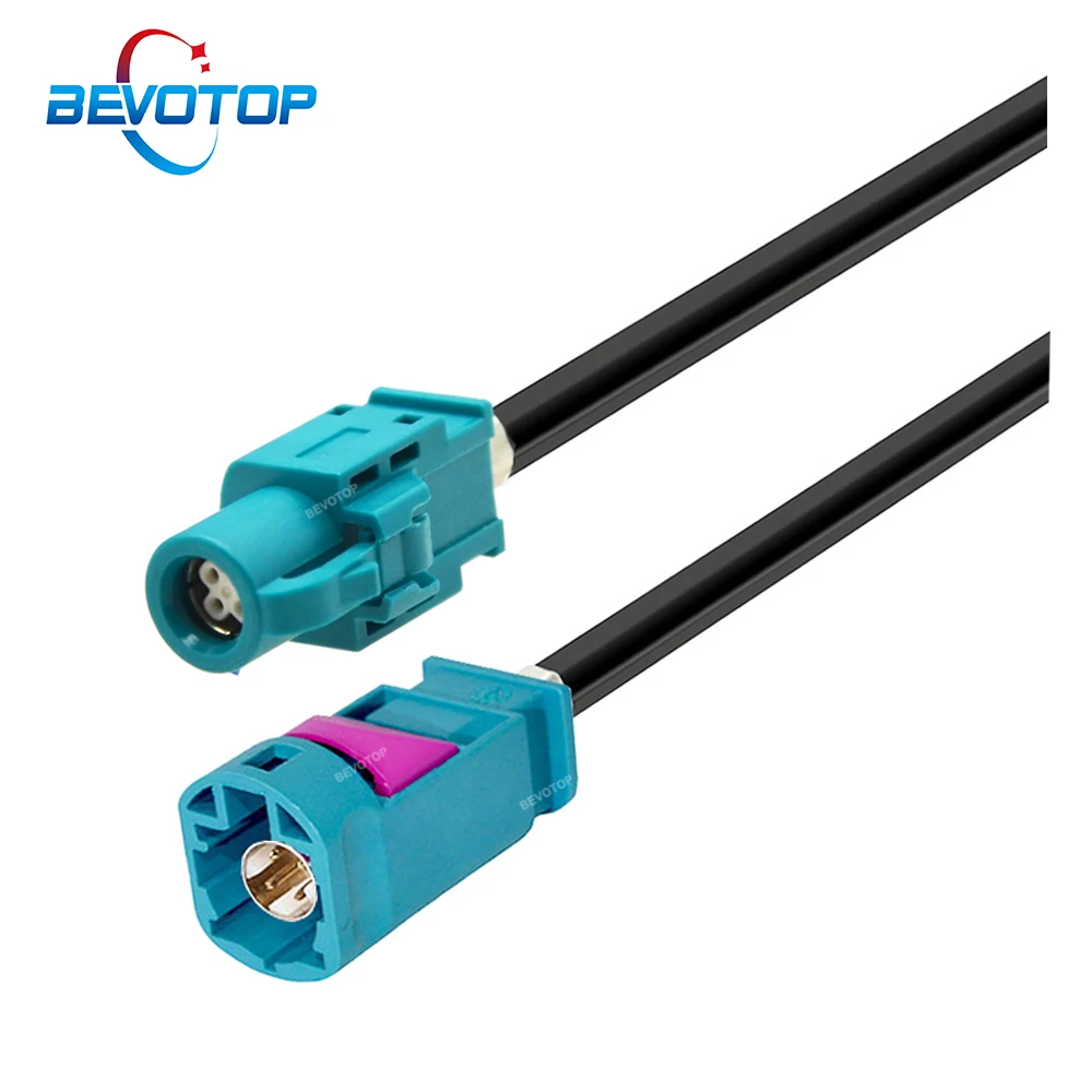 

BEVOTOP Universal 4 Pin HSD Cable Water Blue Code Z Male to Female Adapter 4-Cores 535 Cable Harness for Benz BMW Audi VW