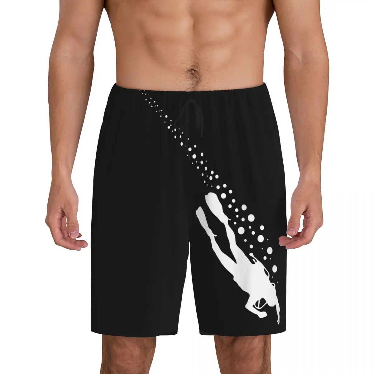 

Мужские шорты для сна и отдыха в стиле дайвинга, пижамные шорты для дайвинга, нижняя часть костюма для сна, шорты для сна