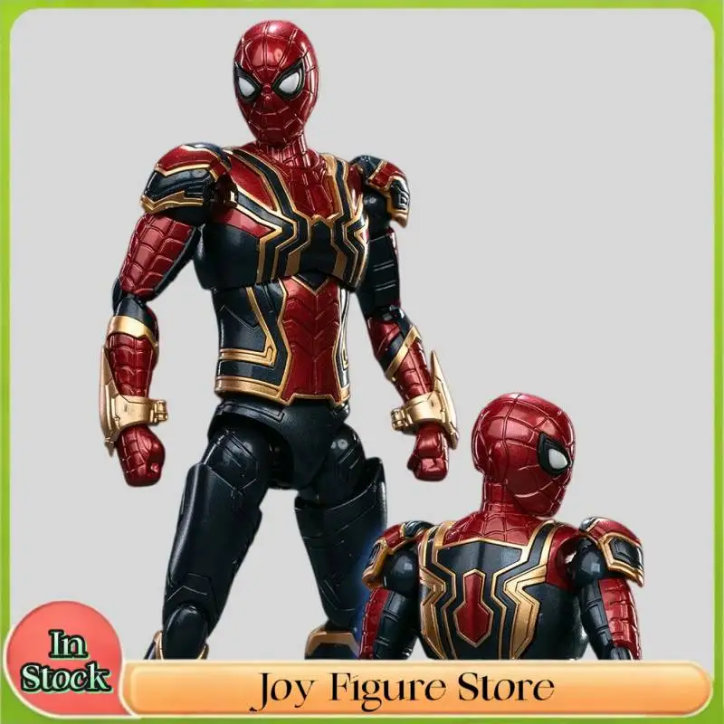 

In Stock Genuine Marvel Figure Assembled Toys 6-inch Iron Spider Man Joint Movable Anime Action Figure Collection Toys Gifts