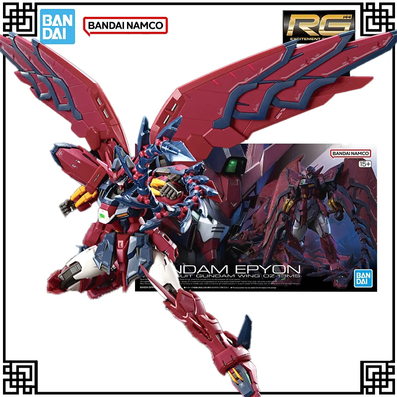 

В наличии, оригинальный комплект модели Bandai Gundam RG 1:144 GUNDAM EPYON, фигурки героев, игрушки для детей, подарки, рождественские подарки