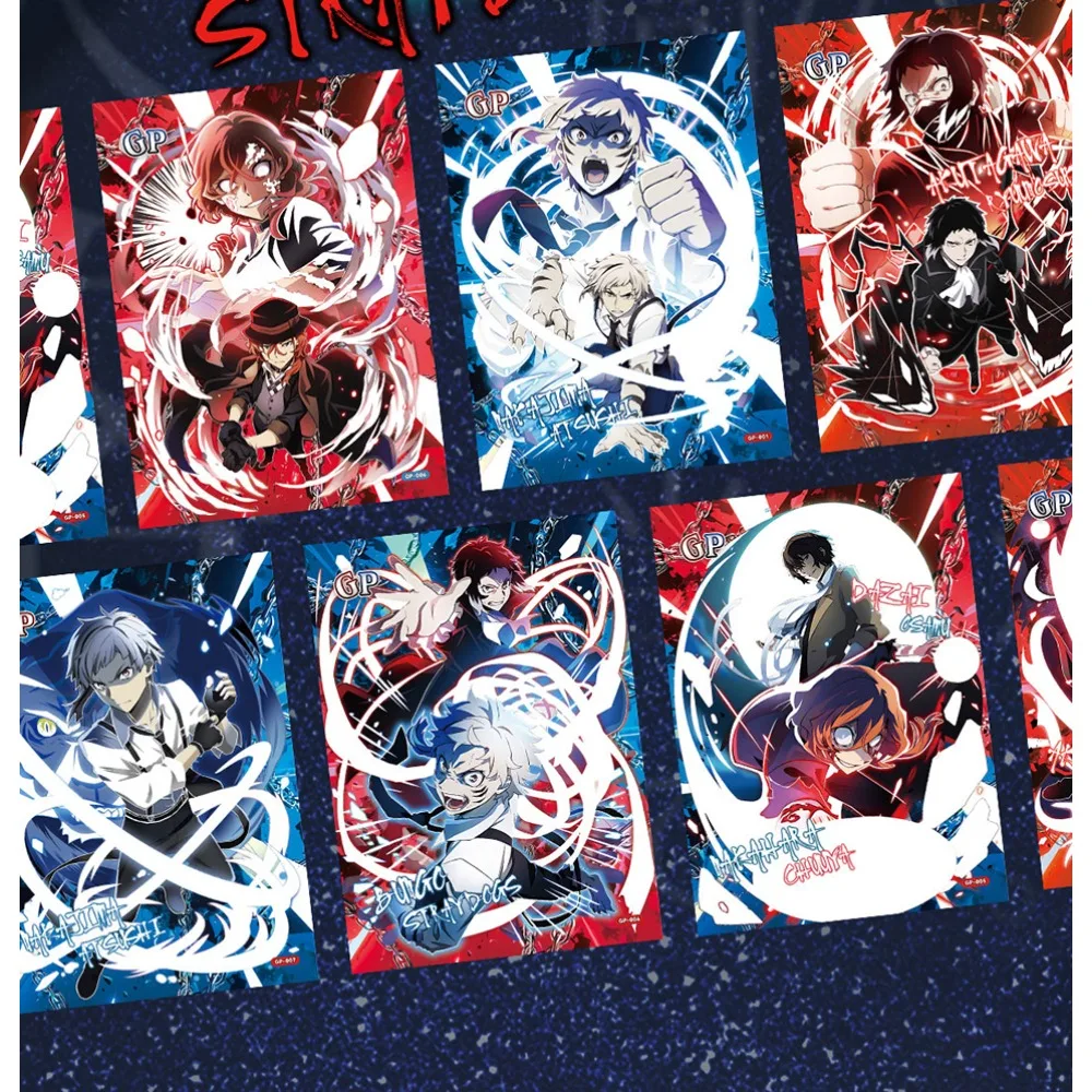 Bungo Stray Dogs Collection Card Divertente Concerto Smalto Carta Bel Personaggio Nakahara Chuuya Ryunosuke Akutagawa Regalo Creativo