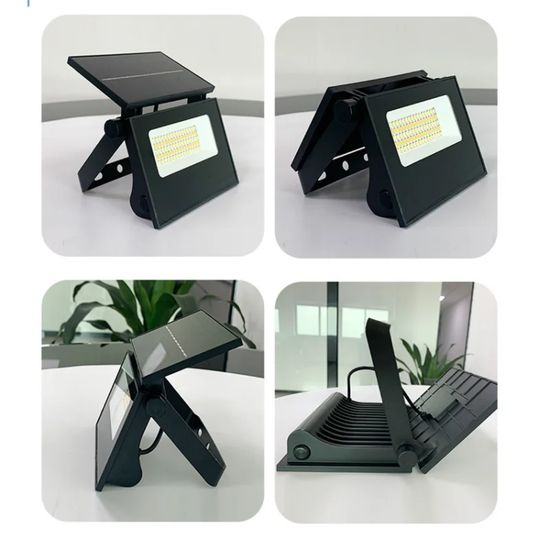 A01F-Foldable LED ضوء الفيضانات الشمسية في الهواء الطلق مصباح الحديقة-مستشعر الحركة، نظام الإضاءة الشمسية عالي السطوع #2
