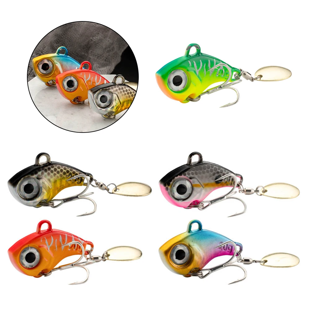 Metal VIB Fishing Lure Wobble Rotating Lure Artificial Hard Baits Spinner Spoon Lures Fishing Tackle Accessories