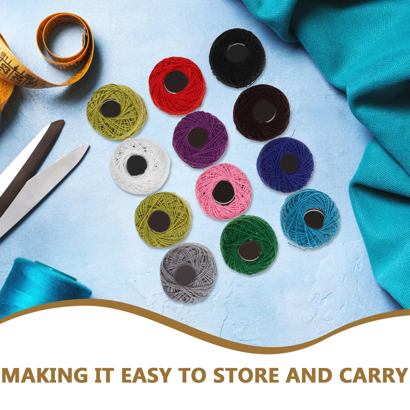 12 pcs Embroidery Thread Cross - Embroidery Floss ulasan dan harga