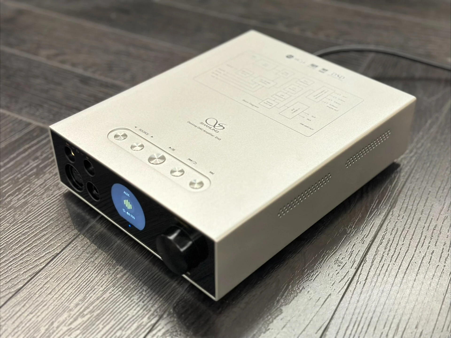 ES9039SPRO 4 * OPA1612 chip，High-resolution audio, EH3 desktop DAC power amplifier streaming media