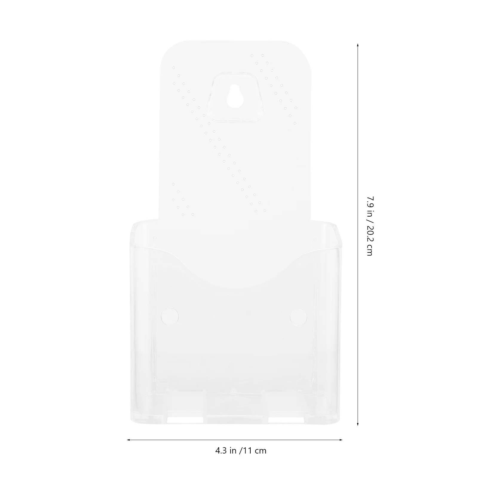 Porta brochure trasparente per uso in ufficio Supporto moderno per organizer di file Robusto espositore trasparente per documenti e riviste