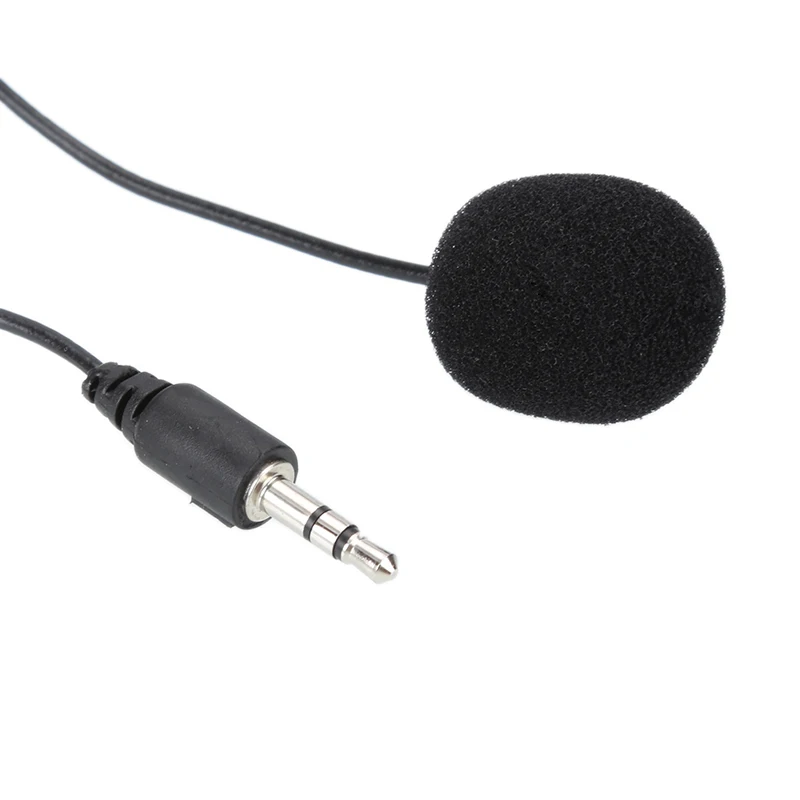 1~10PCS Mini 3.5mm Jack Microphone Stereo Mic For Recording Mobile Phone Studio Interview Clip Microphone For IOS Android Laptop