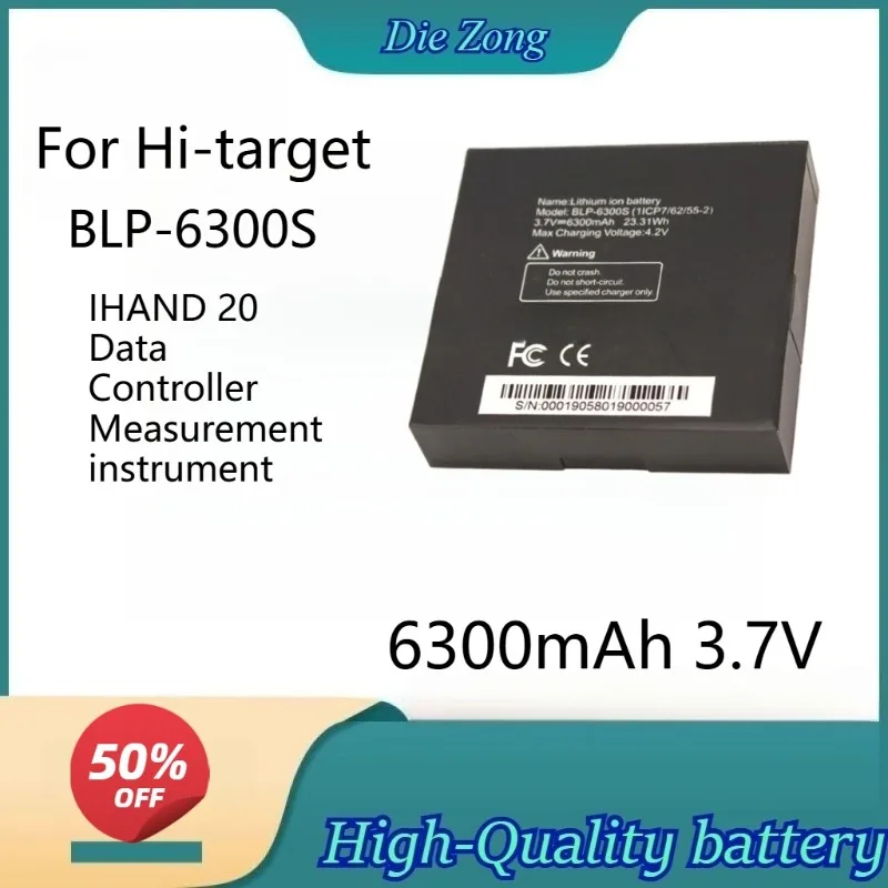 

New 6300mAh 3.7V BLP-6300S li-lon battery for Hi-target IHAND 20 Data Controller Measurement instrument Rechargeable Batteries