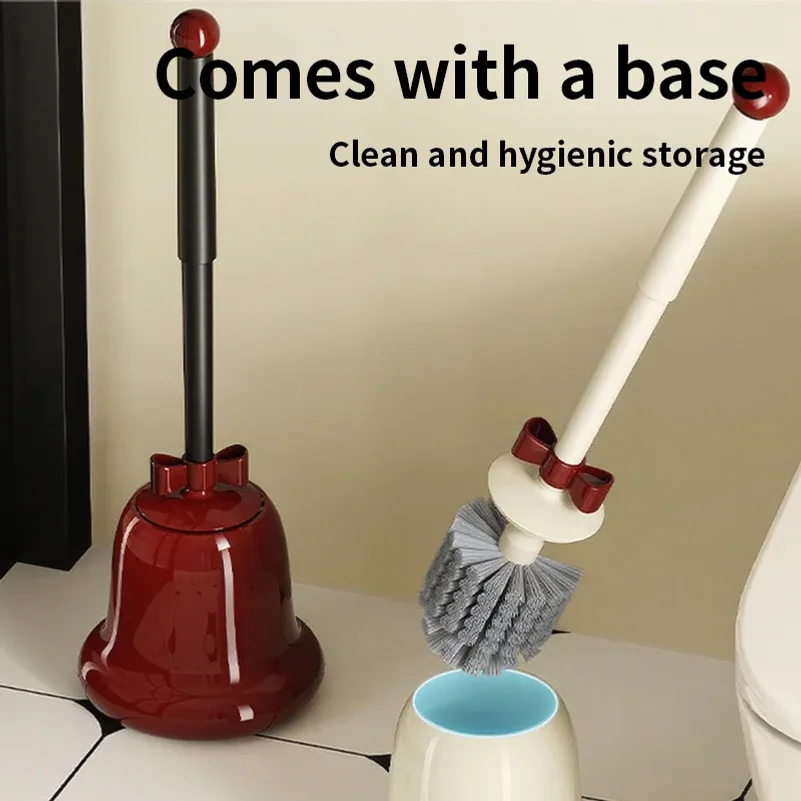 New Toilet Brush Set – Household Long Handle No Dead Corners, Cute Squatting Toilet Scrub, Bathroom Cleaning Tool