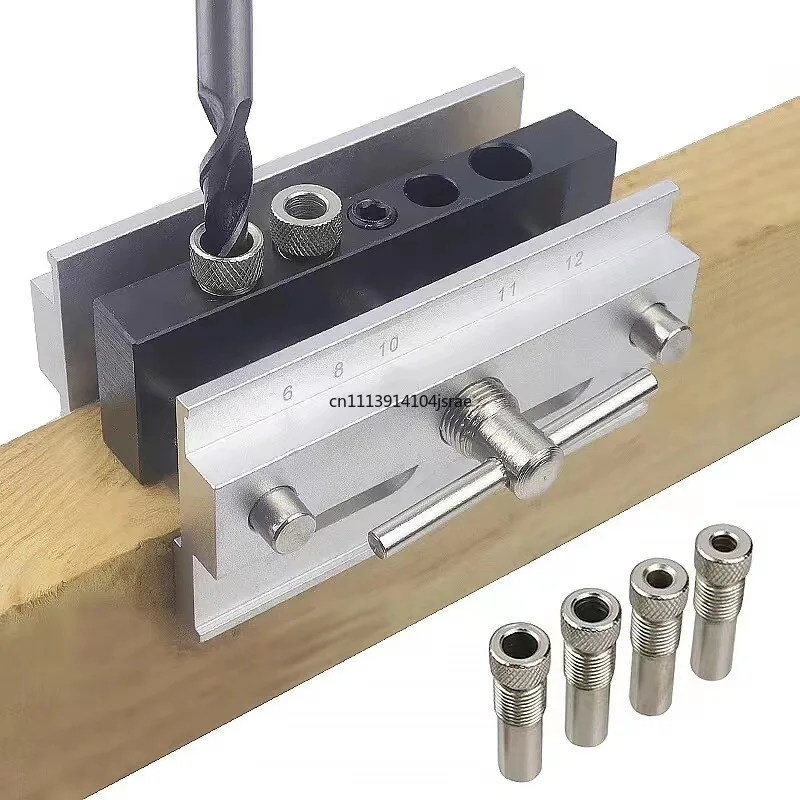 For Alloy Steel Woodworking Drill Locator Straight Hole Drilling Auxiliary Guide Metric Imperial Wood Punch Positioning Tool