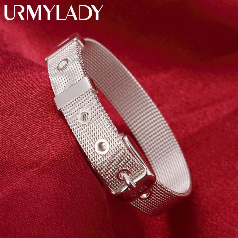 Special offer fine noble Popular jewelry 925 sterling silver beautiful Watchband Bracelet for woman fashion Wedding party gifts