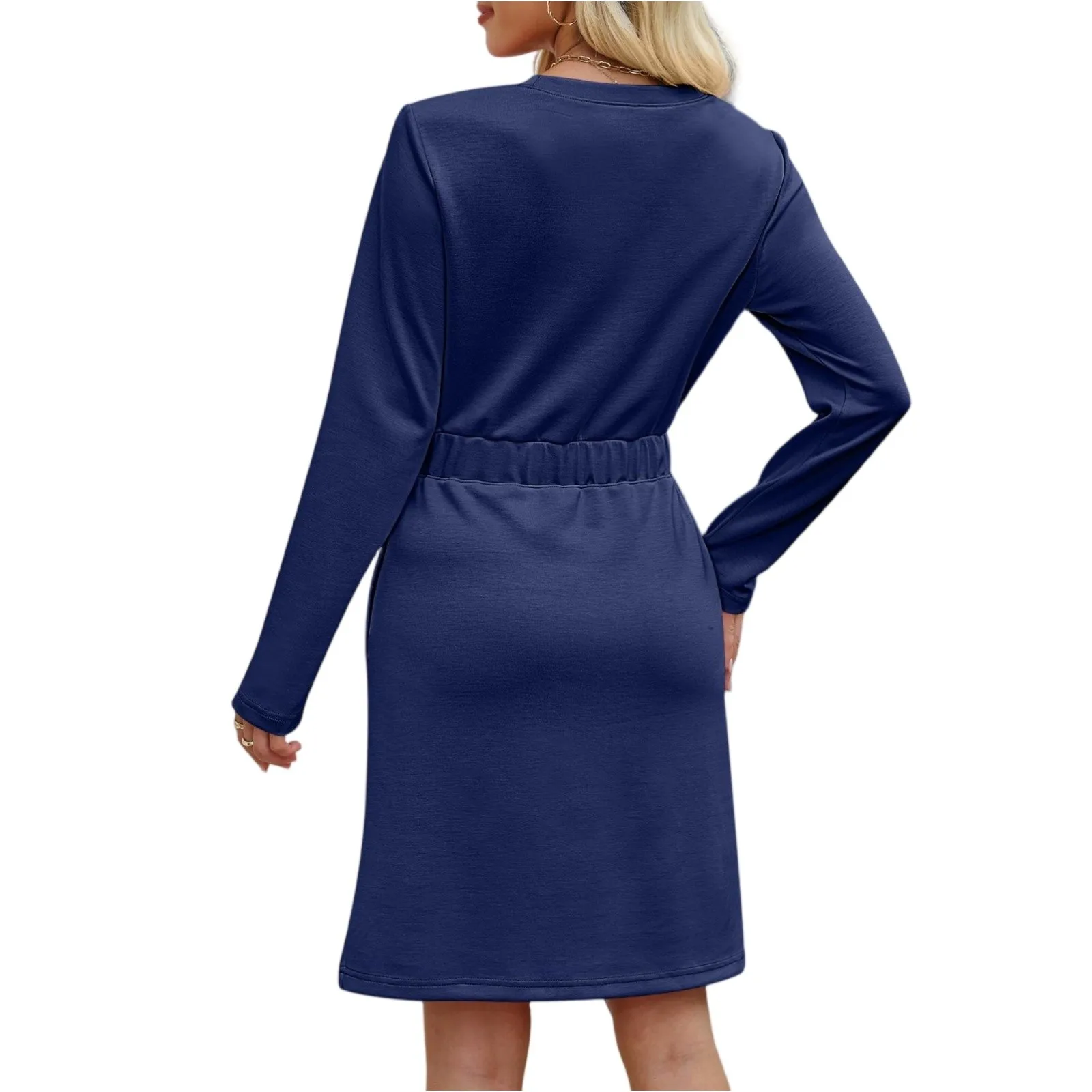 Women'S Fashion Casual Long Sleeve Dresses Vestidos Para Mujer Ropa De Mujer Short Dresses Dresses For Woman плаття жіноче