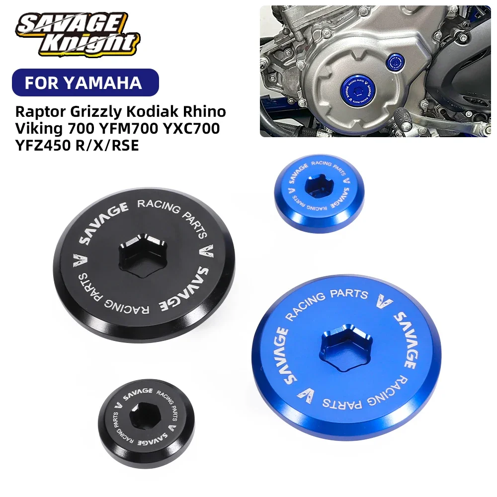 Engine Crankcase Plug Straight Screw Alternator Cap For YAMAHA Raptor 700 YFM700 Grizzly Rhino Viking 700 YFZ450R YFZ450X 06-24