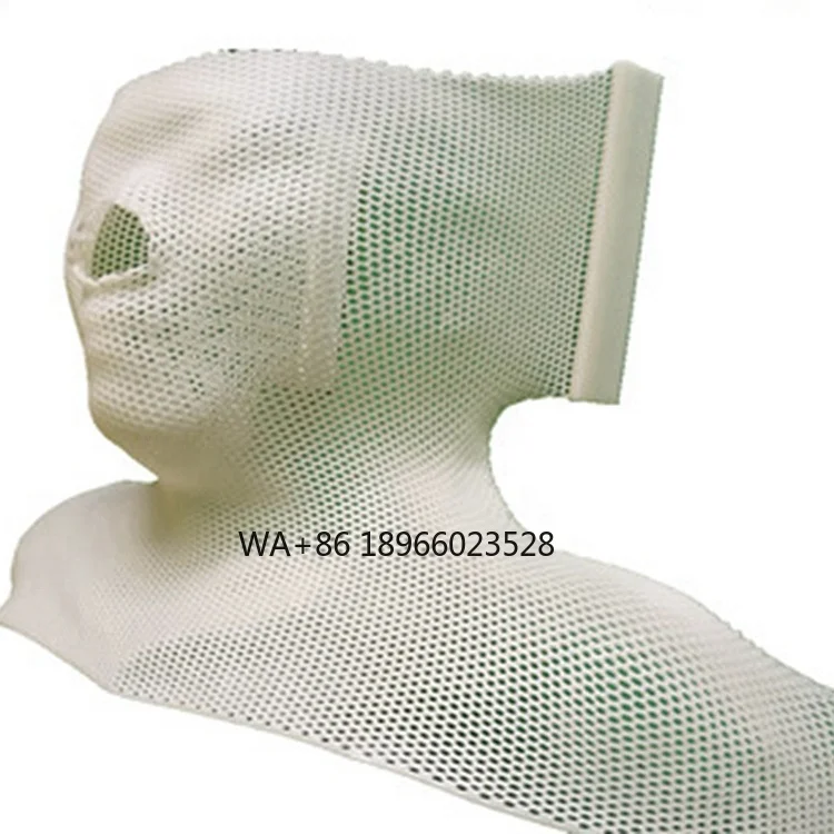 O type 4-clamp Thermoplastic Mask for Cancer Ray Treatment therapy Head Neck Shoulder Immobilization