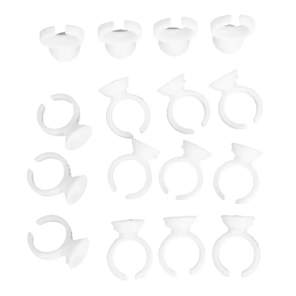 Plastic wegwerp wimperhouder ringlijm pallet wimperproducten voor wimperlifting verven en krultangset