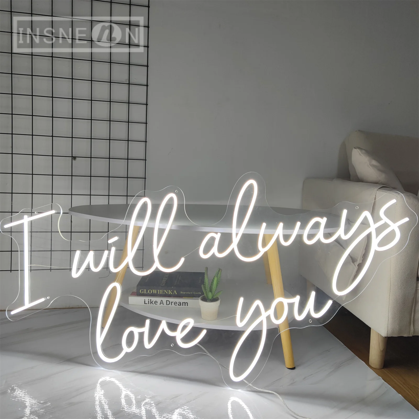 I Will Always Love You Wedding Neon Sign Light Room Wall Neon Art Decor Bedroom Hanging LED Neon Lighting Signs Decoration Gifts