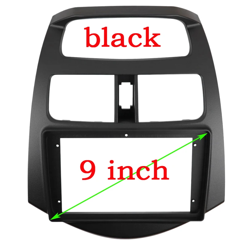 9 Inch Radio Fascias for Chevrolet Spark 2010-2013 Double Din DVD Stereo Panel Dashboard Refitting Installation Frame