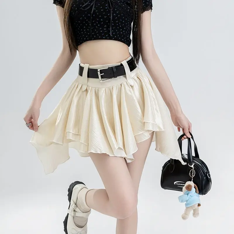 

Ballet Style Ruffle New Unique and Irregular High-waisted Slim Skirt