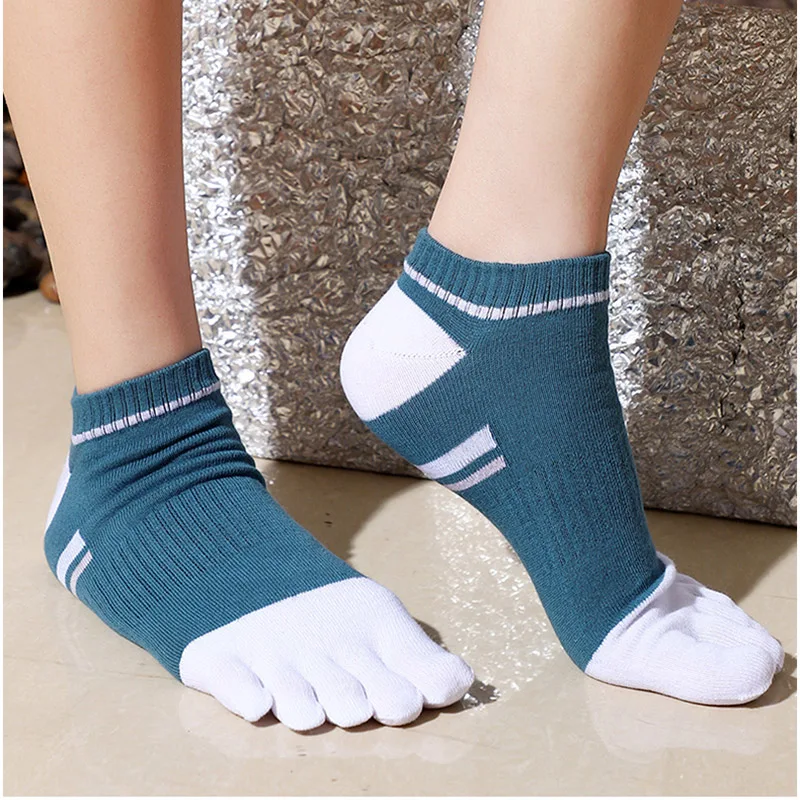 

5 Pairs Short Socks for Men Women Summer Breathable Mesh Boat Sock Cotton Sport Badminton Running Ankle Socks Five Fingers