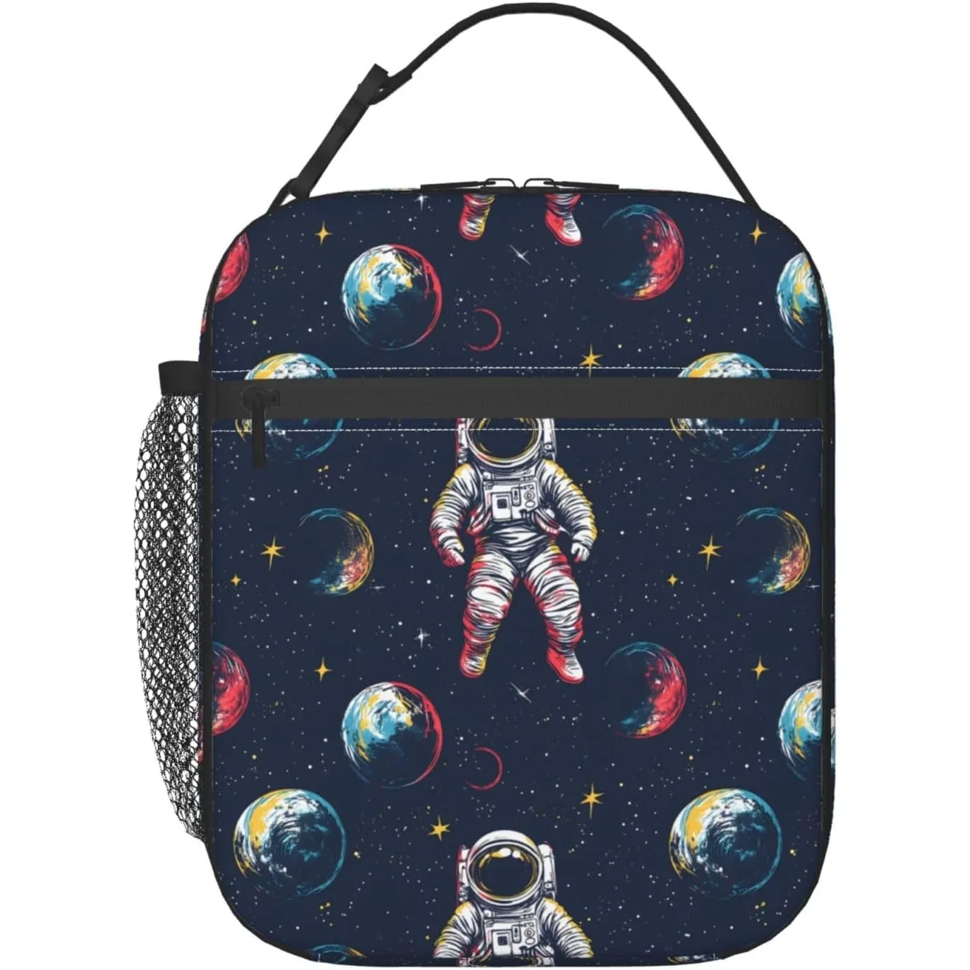 حقيبة غداء قابلة لإعادة الاستخدام للمدرسة والمكتب والنزهة والعمل والسفر وصندوق غداء على شكل رائد الفضاء