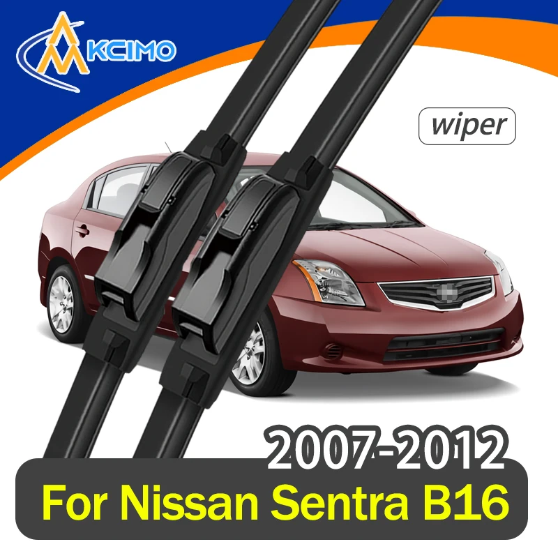

For Nissan Sentra B16 2007-2012 Wiper Front Wiper Blades 2pcs HD Quiet Durable Automotive Wiper Windshield Accessories