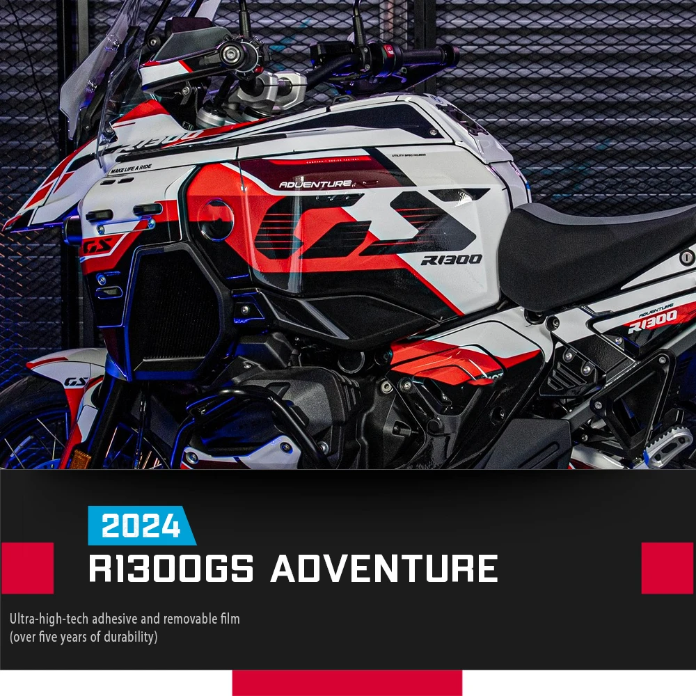 

2024 2025 For R1300GS ADV Adventure Graphic Decal Sticker Kit Motorcycle Complete Graphic Decal Cover Protection Kit