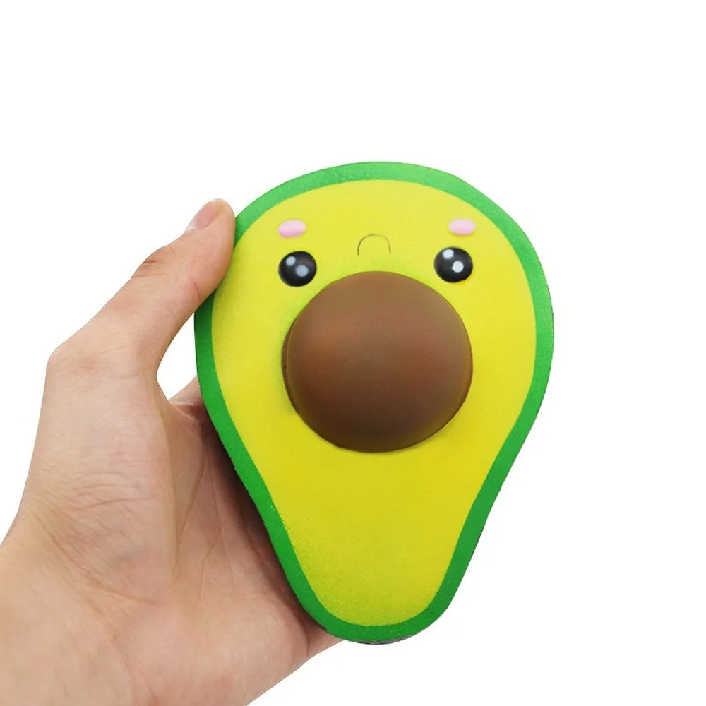 Juguetes antiestrés de la serie Squishy para adultos, peluche de aguacate de estilo kawaii, adecuado para el estrés, de la colección de frutas simuladas, alivio del estrés de elevación lenta