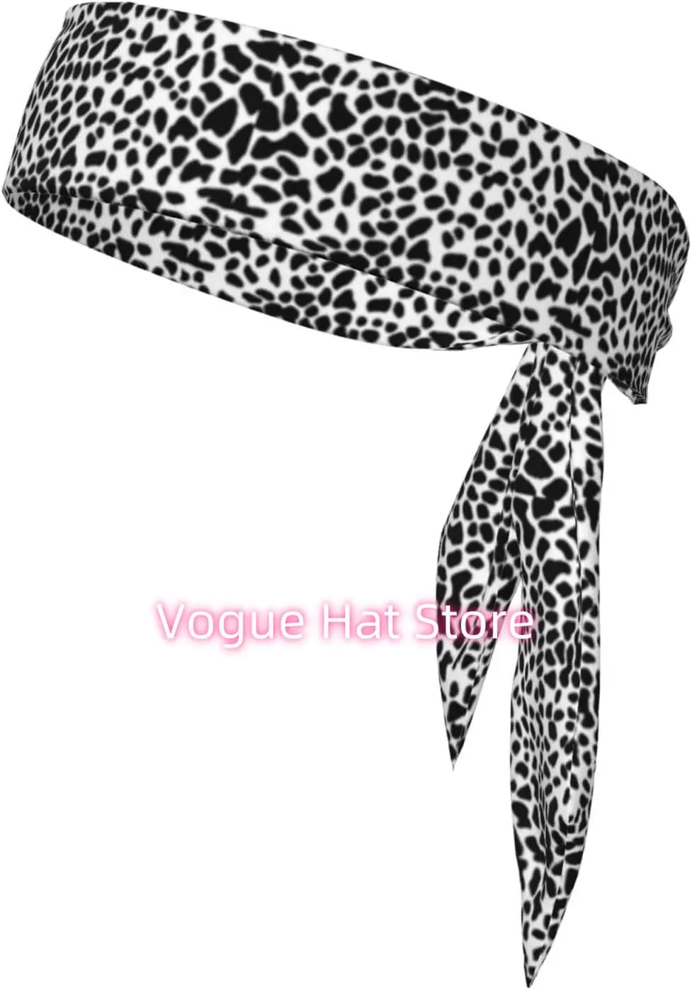 

Black Leopard Pattern Pattern Headbands,Sports Head Tie,Headband for Men and Women,Hair Band for Running Workout Football