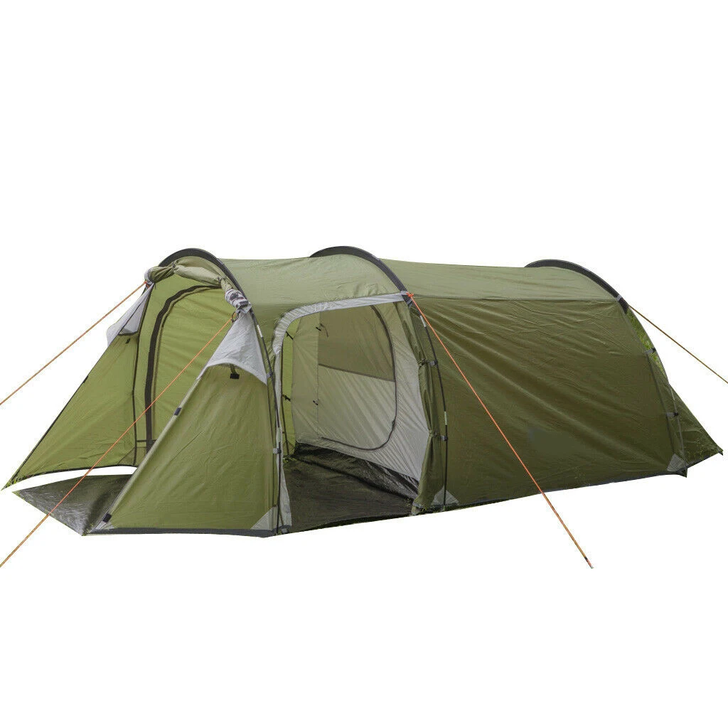 2026 4-Person Camping Tunnel Tent Outdoor Ultralight Waterproof Double-Walled Tent All Season Shelter with Carry Bagpromote sale