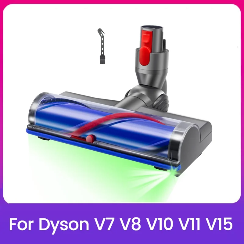 

AT28-Cleaner Replacement With LED Lights For Dyson V7 V8 V10 V11 V15 Direct Drive Head Quick-Release Head Cleaner Brushes