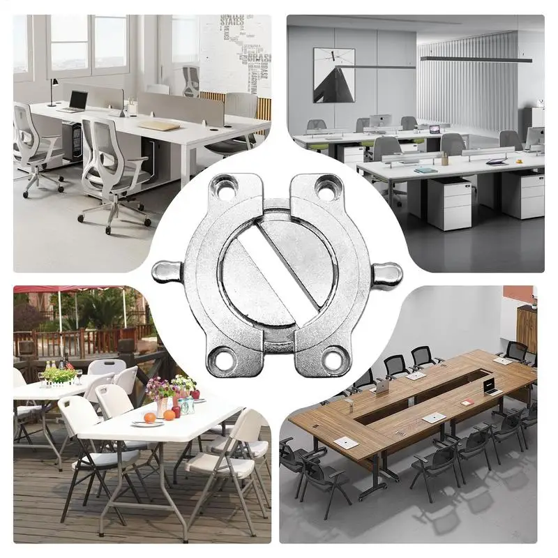 Desktop Fastener Jointer Hardware Heavy Duty Desk Top Fastener Sturdy Desktop Connector Figure Table Top Brackets For Conference