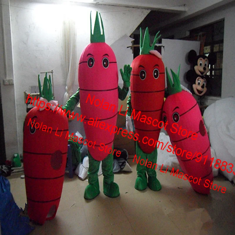 New Customized EVA Material Carrot Mascot Costume Vegetable Cartoon Set Halloween Birthday Cosplay Adult Size 578