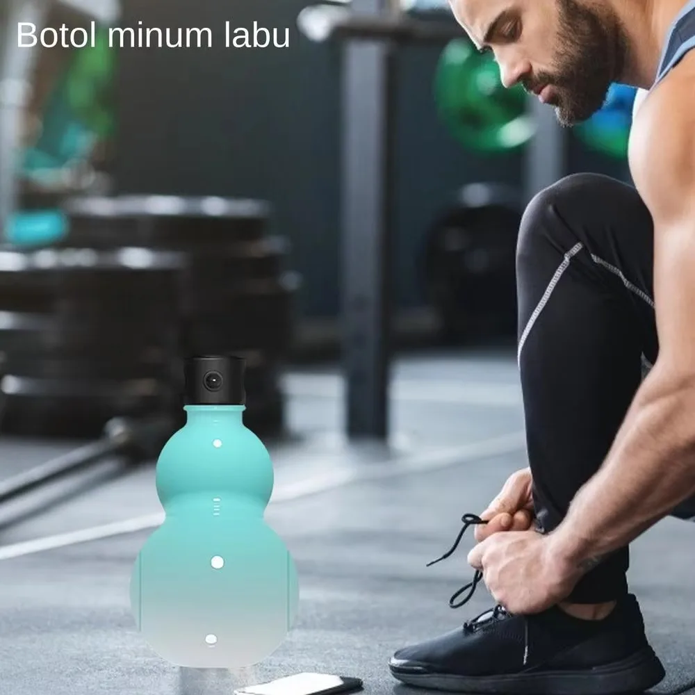 

Durable 900 ML Gourd Water bottle Large Capacity Portable Creative Water Kettle Chinese Retro-Inspired Tritan Boys Gift