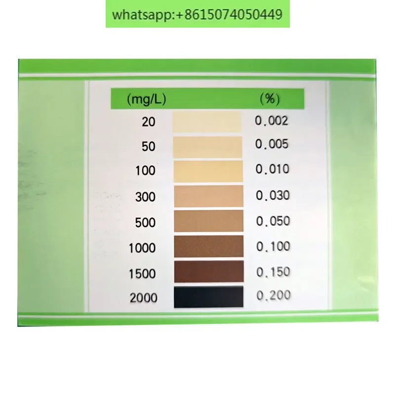 G-1 Disinfectant Concentration Test Paper 84 Chlorine Concentration Test Card Residual Chlorine Test Paper Ultraviolet Detection