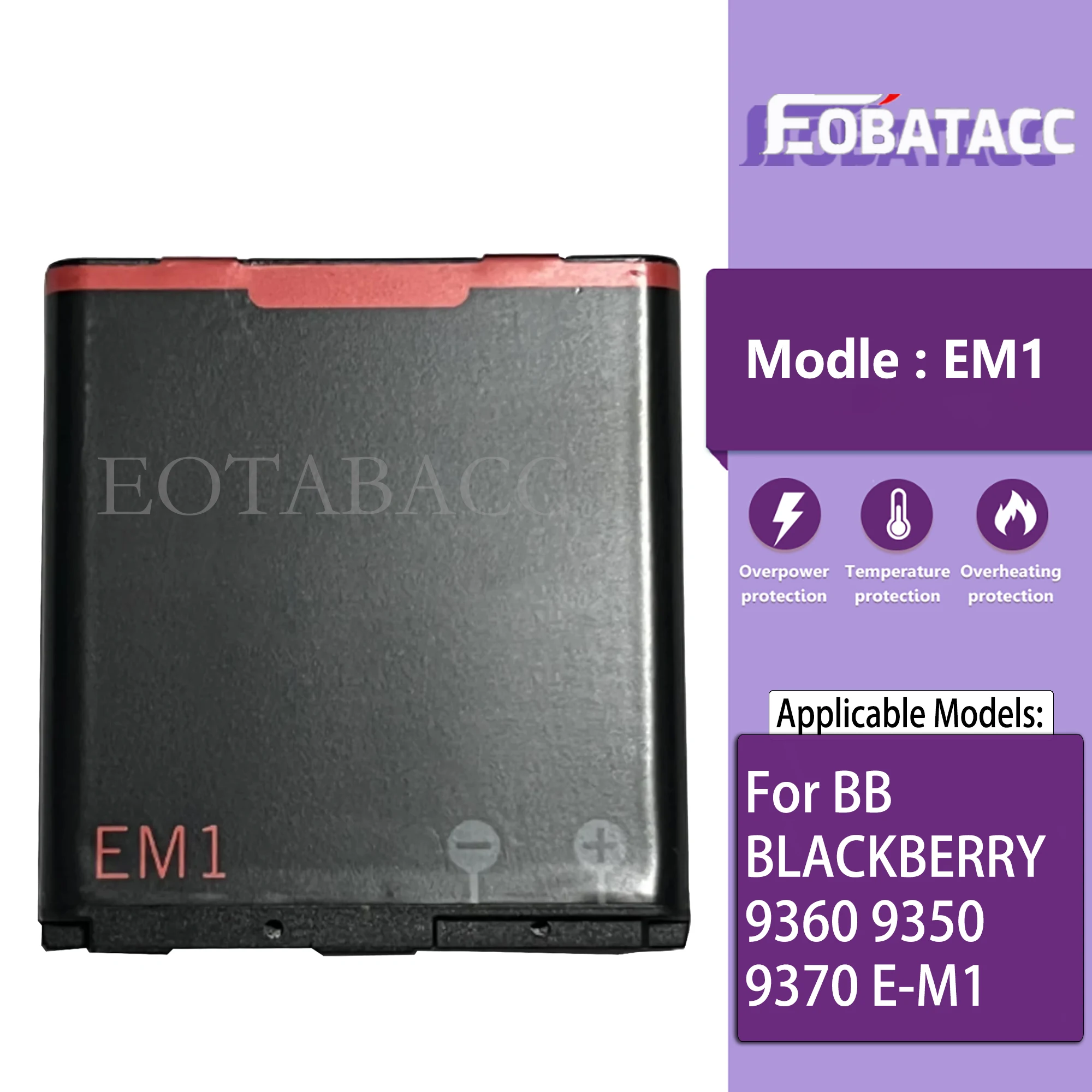 EM1 Battery For BB BLACKBERRY 9360 9350 9370 E-M1 Repair Part Original Capacity Phone Batteries