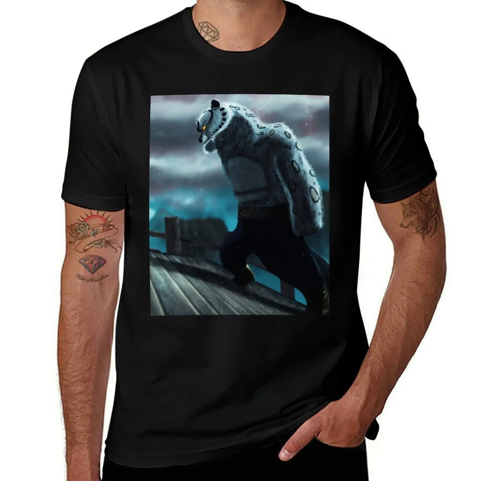 Tai Lung T-Shirt Classic Print Short Sleeve Shirt T-Shirt