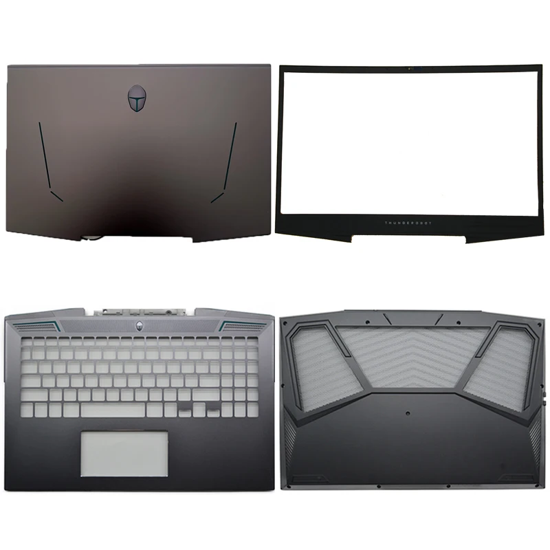 New laptop lcd back cover/front bezel/lcd hinges/hand rest/bottom case for thunderobot 911pro