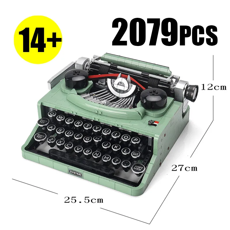 

Конструктор IDEAS «Ретро-классическая пишущая машинка» (2079 деталей) — креативная коллекционная модель для сборки своими руками, игрушка для мальчиков, подарок на день рождения