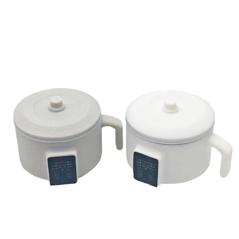 Realistic Mini Rice Cooker Model 1/12 Scale Dollhouse Mini Kitchen Prop for Doll House DIY Diorama Decor