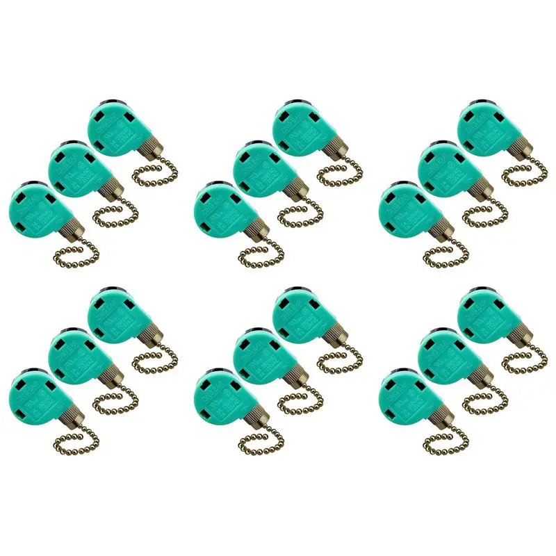 

AB15-18 Pack Ceiling Fan Switch 3 Speed 4 Wire Zing Ear ZE-268S6 Fan Pull Chain Switch Replacement Speed Control Switch