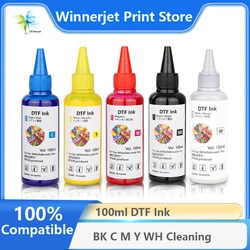 100ml DTF Ink Transfer Film Ink for EPSON DX5 DX6 DX7 XP600 4720 L805 L800 L1800 i3200 All DTF Printers White Pigment Ink