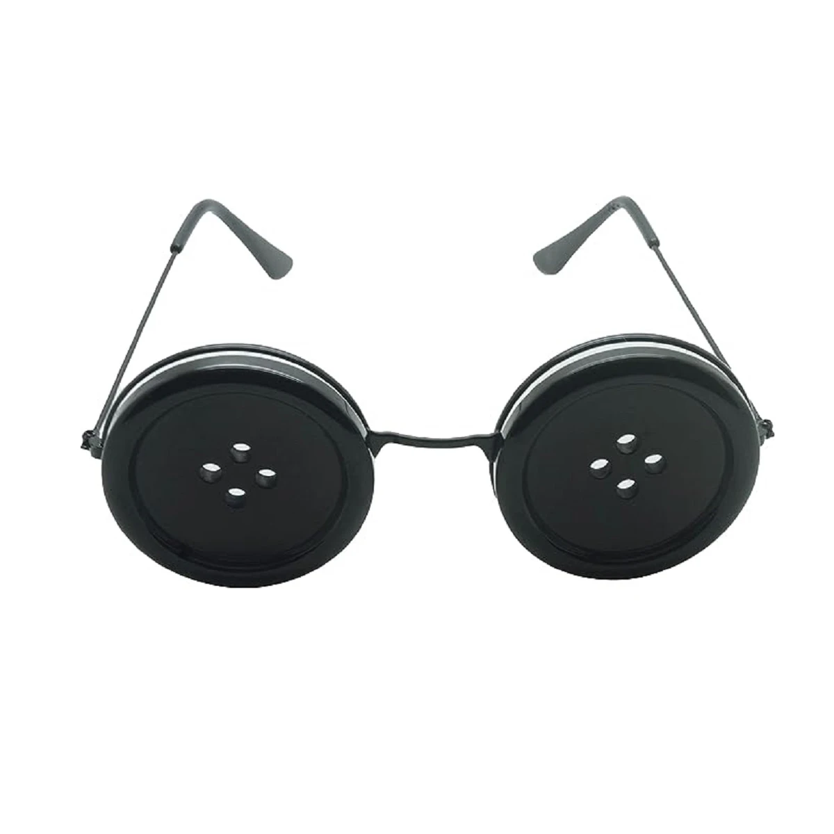 1/2PCS Button Eyes Glasses Eyewear Cosplay for Halloween Costume Accessory Party Favor Eyewear