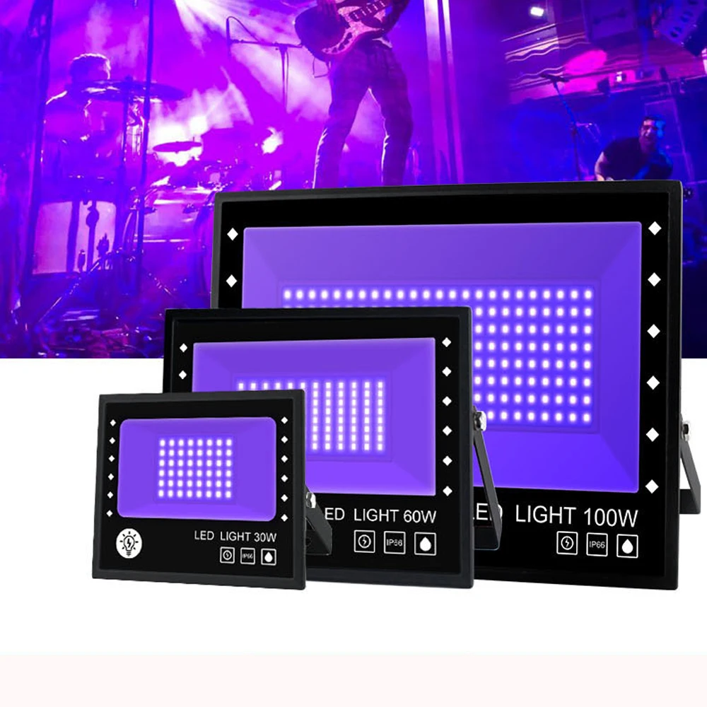 

Purple LED FloodLight 30W 60W 100W 110V 220V Waterproof IP66 Flood light Spotlight Outdoor Lighting