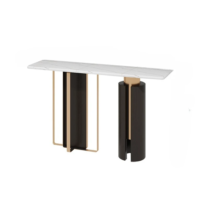 طاولة مدخل حديثة مقابل الحائط، طاولة مدخل فاخرة خفيفة للغاية، خزانة مدخل، حافظة شريطية لغرفة المعيشة، رؤية الباب