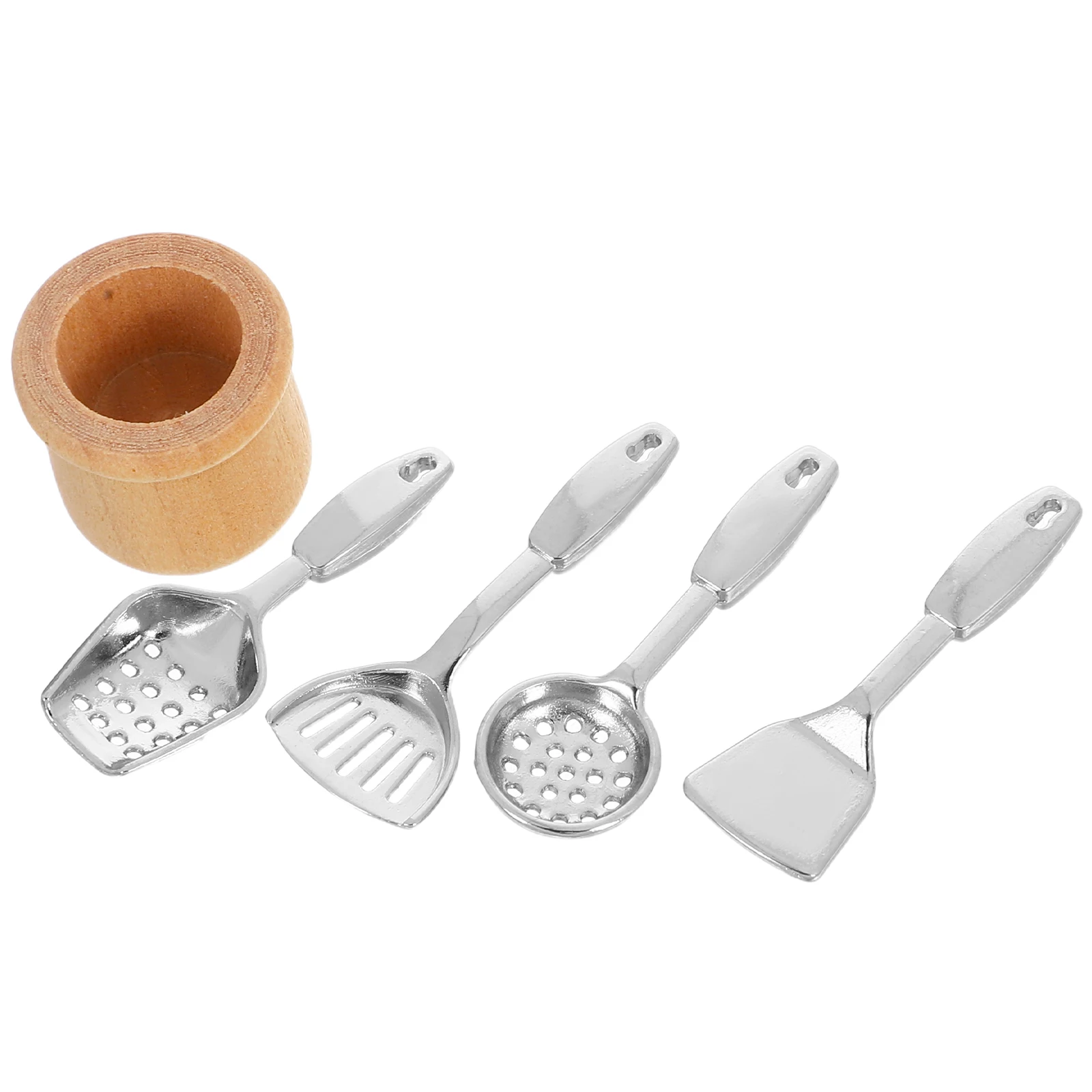 5-delig mini-keukenmeubilair kookgerei voor poppenhuisaccessoires kinderen fantasiespel speelgoed kookgerei decoratie micro scène