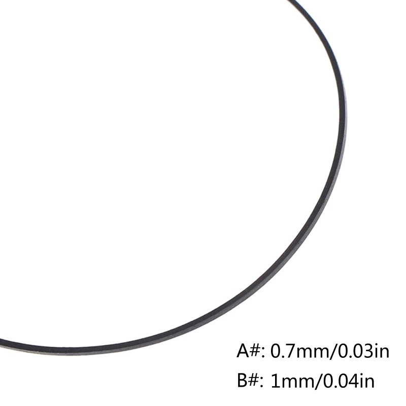 カセット用の黒いゴムベルト40-130/45-130mm,拡張可能なストリップ